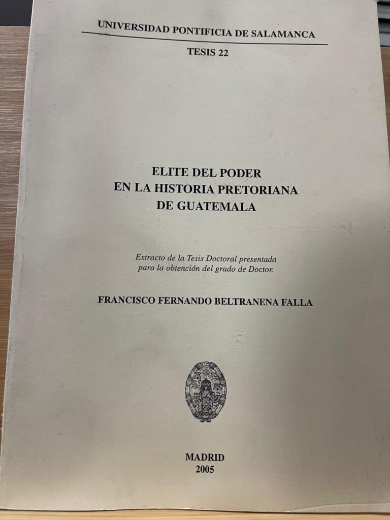 ELITE DEL PODER EN LA HISTORIA PRETORIANA DE GUATEMALA